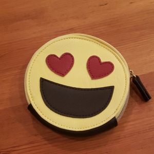 😍 Heart Eye Emoji Expanding Wallet/ Coin Pouch.